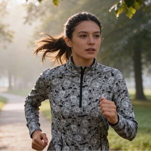 Tommy Bahama Black and White Floral Jacket